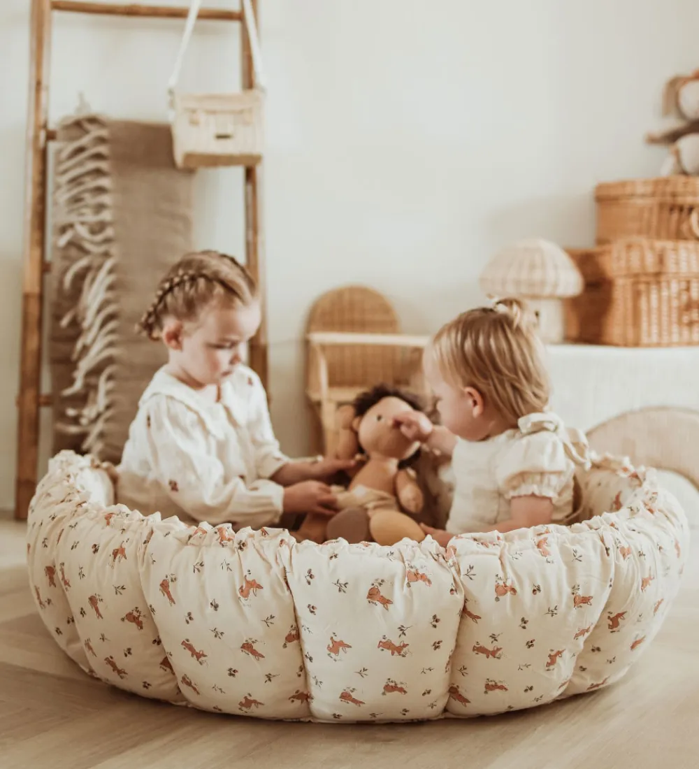 Play&Go Babylegetøj|Legetæpper Og Legegulve>Legetæppe - 3-i-1 - Ø130 cm - Bloom Rabbit