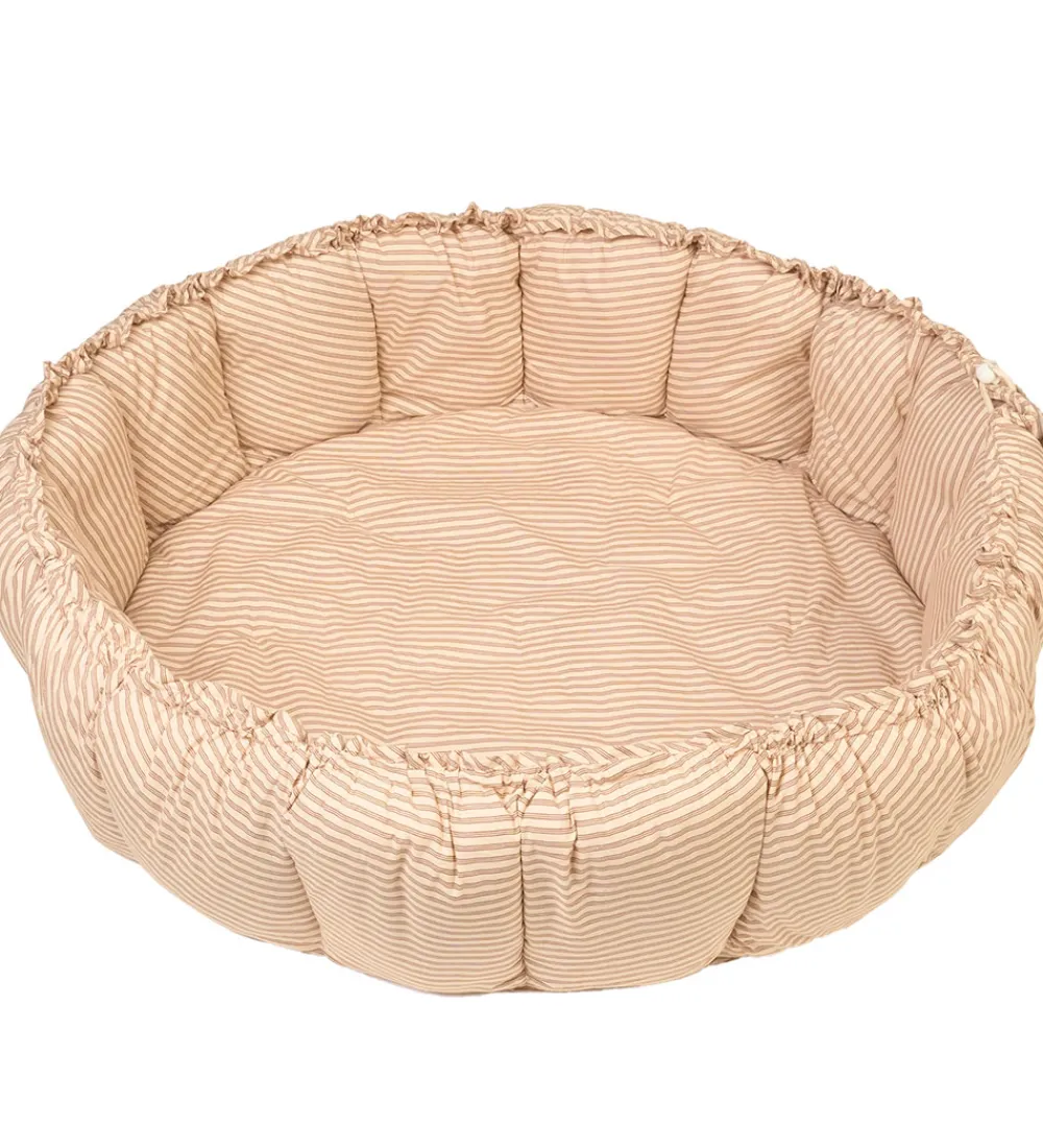 Play&Go Babylegetøj|Legetæpper Og Legegulve>Legetæppe - 3-i-1 - Ø130 cm - Bloom Stripes Brown