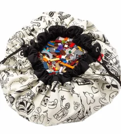 Play&Go Legetæpper Og Legegulve>x OMY Legetøjstæppe m. Stoftuscher - Ø140 cm - Paris