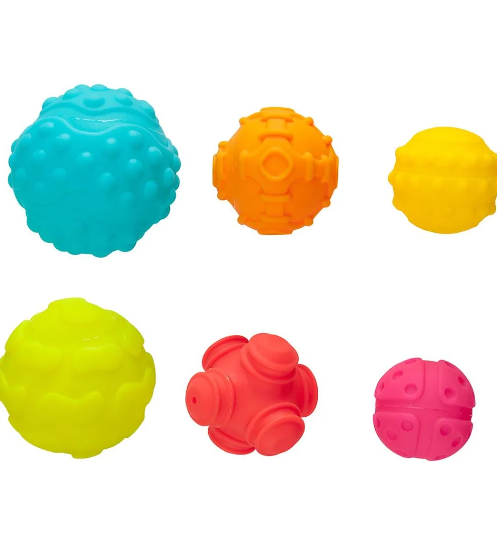 Playgro Bolde>Sansebolde - 6 stk - Multifarvet