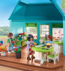 Playmobil Konstruktionslegetøj>- Blomsterhandler-café - 71807 - 220 Dele