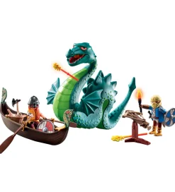 Playmobil Konstruktionslegetøj>- Vikinger med Sømonster - 71830 - 40 Dele