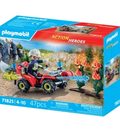 Playmobil Konstruktionslegetøj>Action Heroes - Brandbekæmper Quad - 71825 - 47 Dele