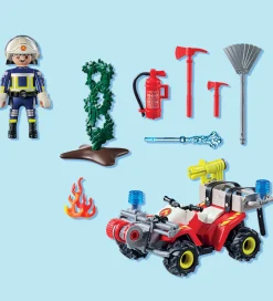Playmobil Konstruktionslegetøj>Action Heroes - Brandbekæmper Quad - 71825 - 47 Dele