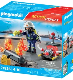 Playmobil Konstruktionslegetøj>Action Heroes - Brandbekæmper... - 71826 - 42 Dele