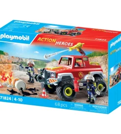 Playmobil Konstruktionslegetøj>Action Heroes - Brandbekæmper Truck - 71824 - 68 Dele