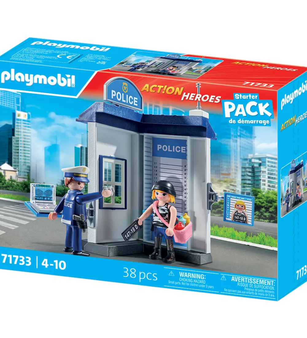Playmobil Konstruktionslegetøj>Action Heroes - Politirum - 71733 - 38 Dele