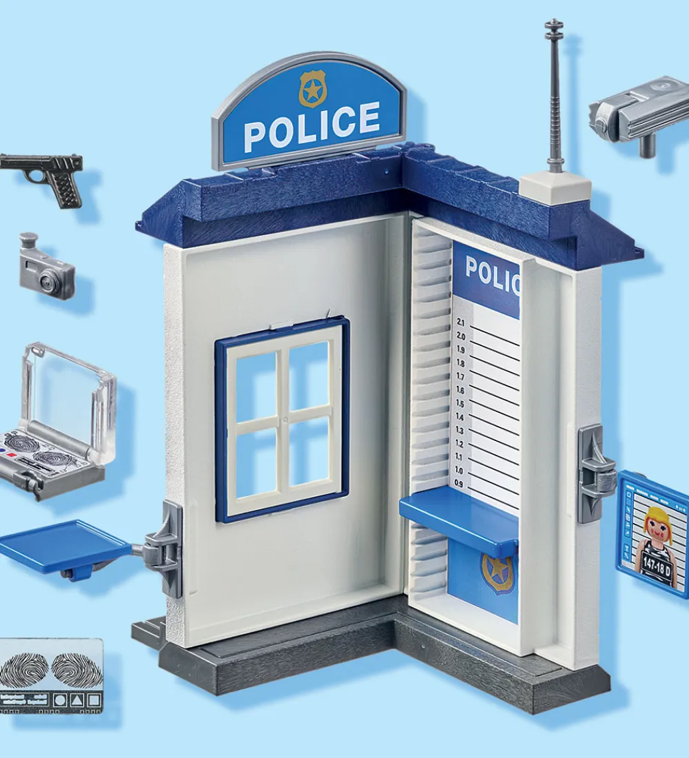 Playmobil Konstruktionslegetøj>Action Heroes - Politirum - 71733 - 38 Dele