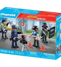 Playmobil Konstruktionslegetøj>Action Heroes - Politifigurer-sæt - 71730 - 35 Dele