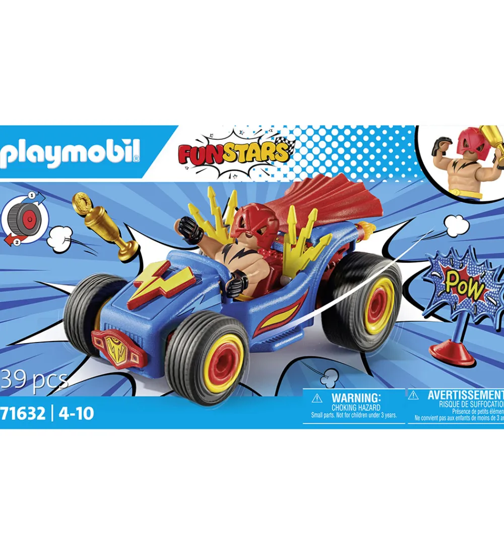 Playmobil Konstruktionslegetøj|Byg Og Klodser>Funstars - Racing Wrestler - 71632 - 39 Dele