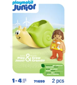 Playmobil Konstruktionslegetøj|Byg Og Klodser>Junior - Sneglevippe Med Raslefunk... - 71699 - 2 Dele