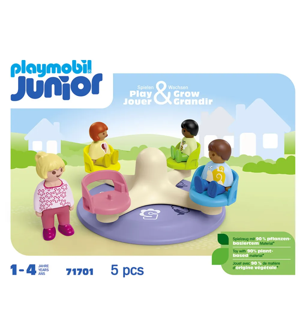 Playmobil Konstruktionslegetøj|Byg Og Klodser>Junior - Talkarrusel - 71701 - 5 Dele