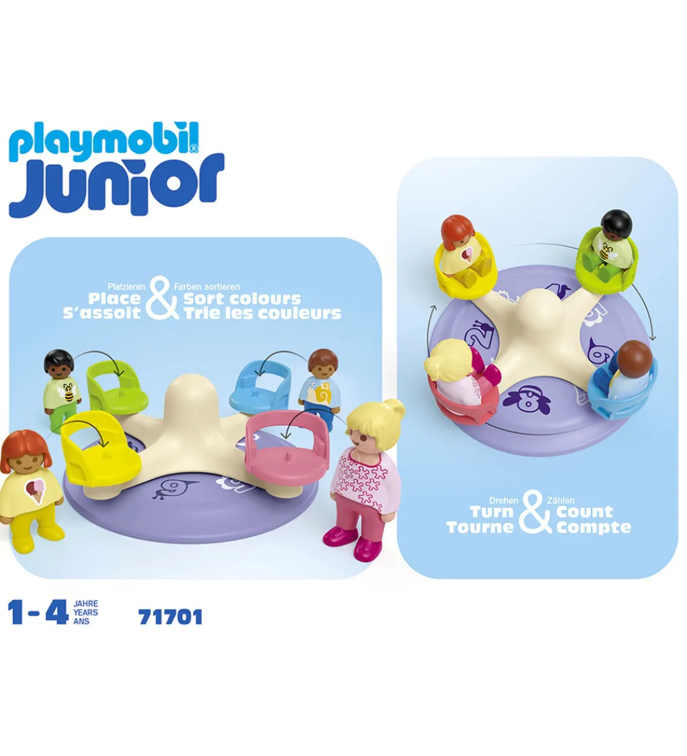 Playmobil Konstruktionslegetøj|Byg Og Klodser>Junior - Talkarrusel - 71701 - 5 Dele
