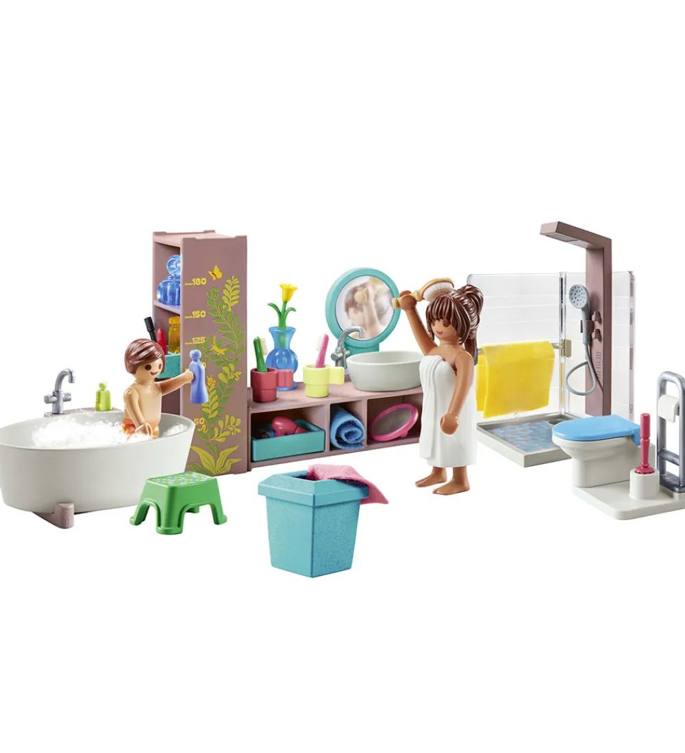 Playmobil Konstruktionslegetøj|Byg Og Klodser>My Life - Badeværelse - 71611 - 55 Dele