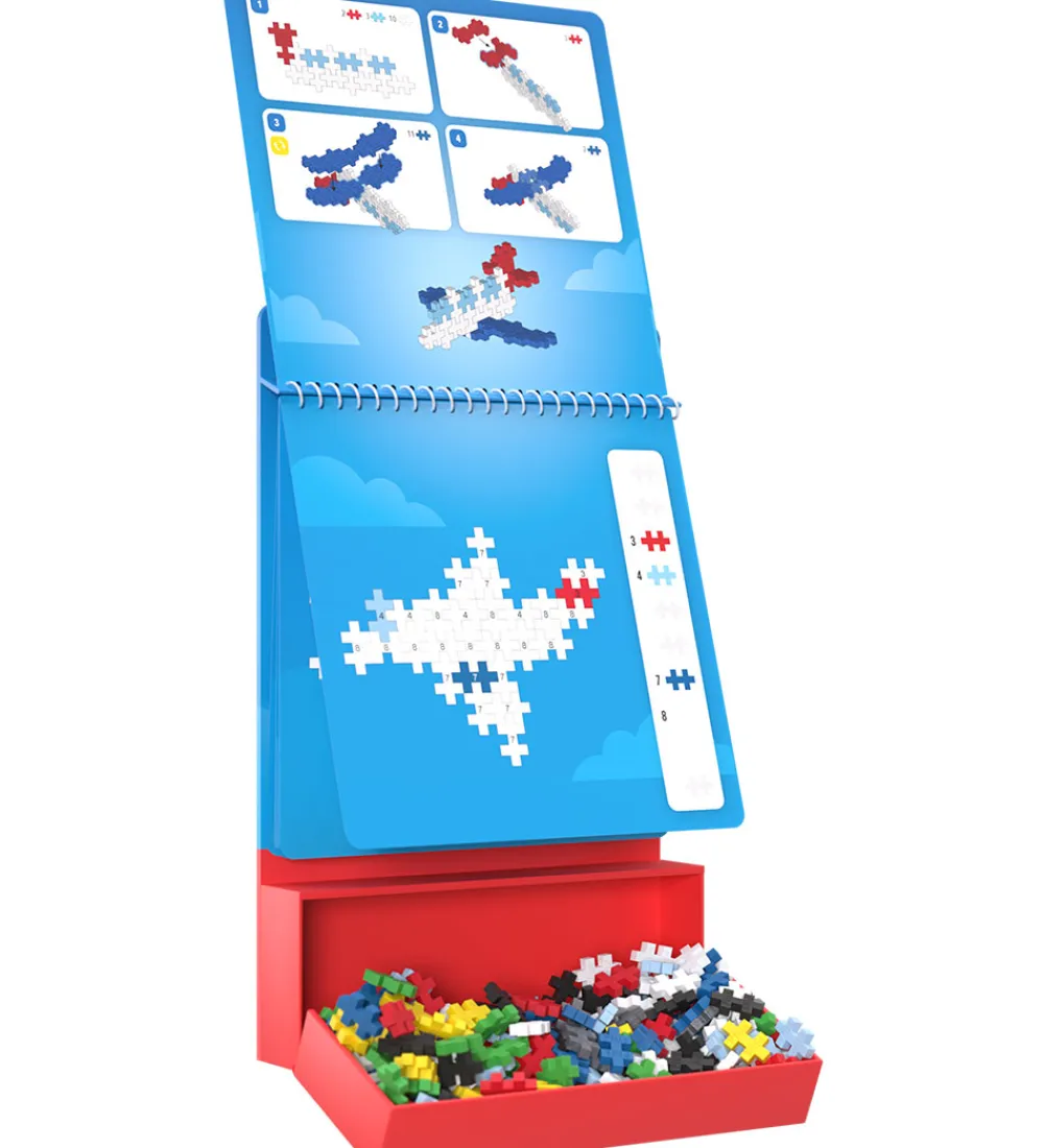 Plus-Plus Konstruktionslegetøj|Byg Og Klodser>Aktivitetssæt - Puzzle By Number - 125 stk. - Transpor