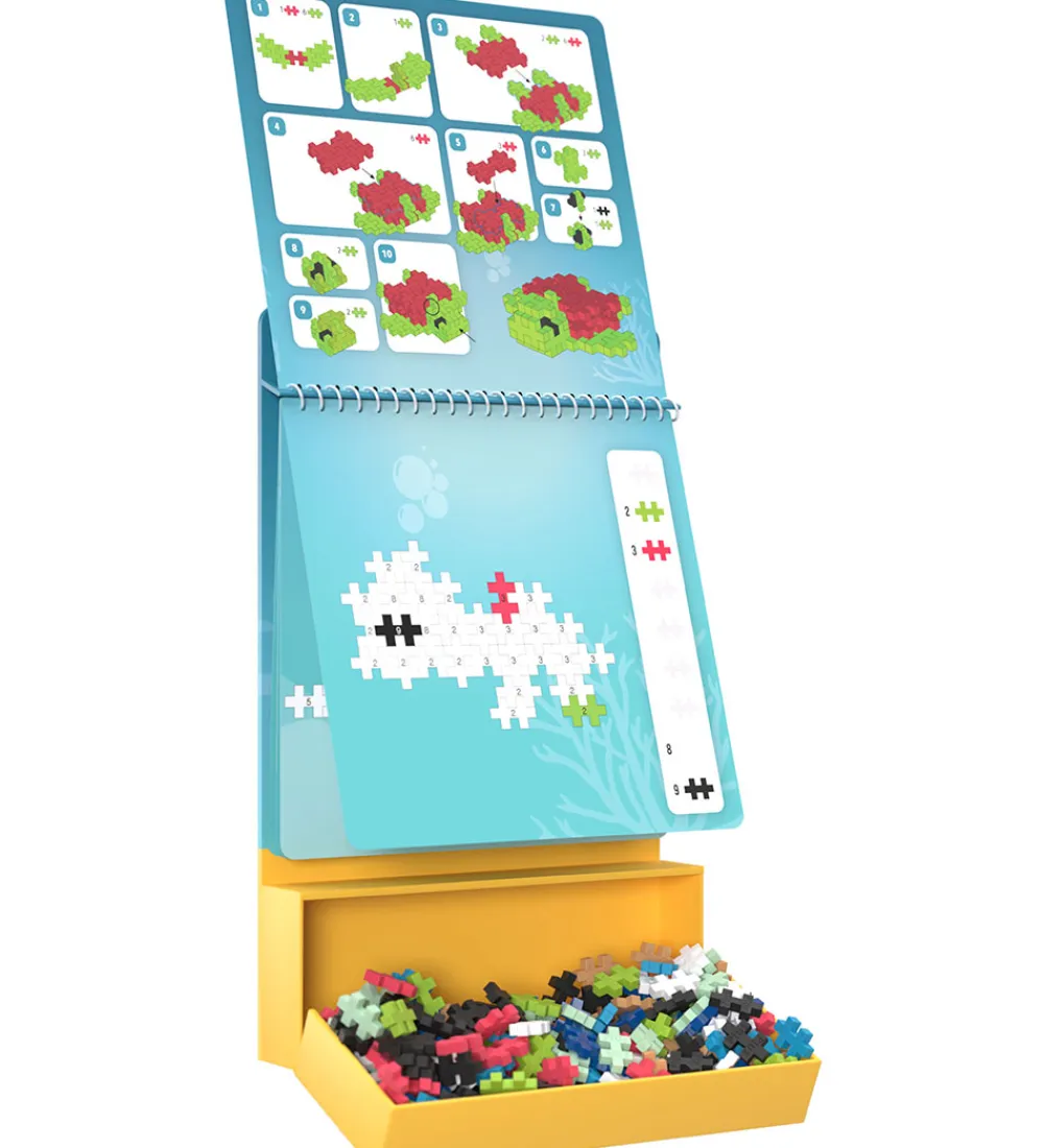 Plus-Plus Konstruktionslegetøj|Byg Og Klodser>Aktivitetssæt - Puzzle By Number - 125 stk. - Havet