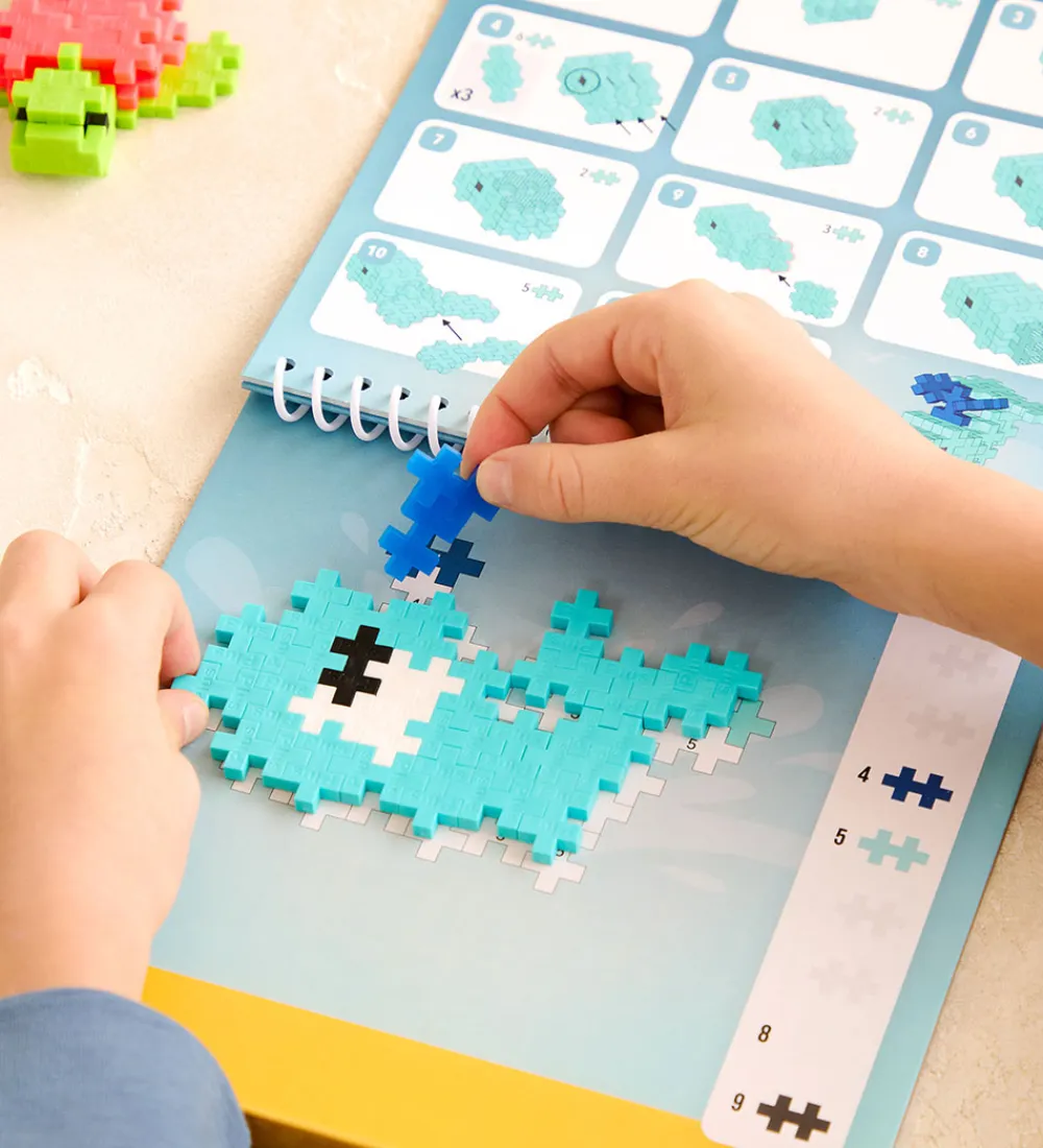Plus-Plus Konstruktionslegetøj|Byg Og Klodser>Aktivitetssæt - Puzzle By Number - 125 stk. - Havet