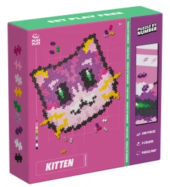 Plus-Plus Konstruktionslegetøj|Byg Og Klodser>Puzzle By Number - 500 stk. - Kitten