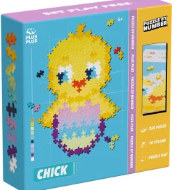 Plus-Plus Byg Og Klodser|Kreasæt>Puzzle By Number - 250 stk. - Chick