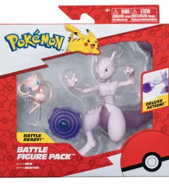 Pokémon Figurer>Figur - Battle Figure 2-pak - Mewtwo And Mew