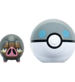 Pokémon Figurer>Figur - Clip N Go - Lechonk m. Heavy Ball