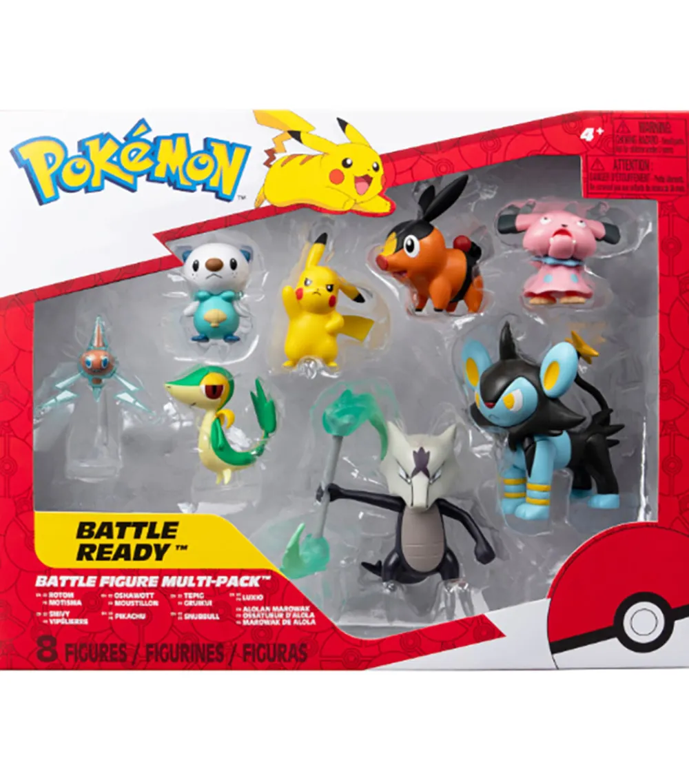 Pokémon Figurer>Figur - 8-pak - Battle Figure