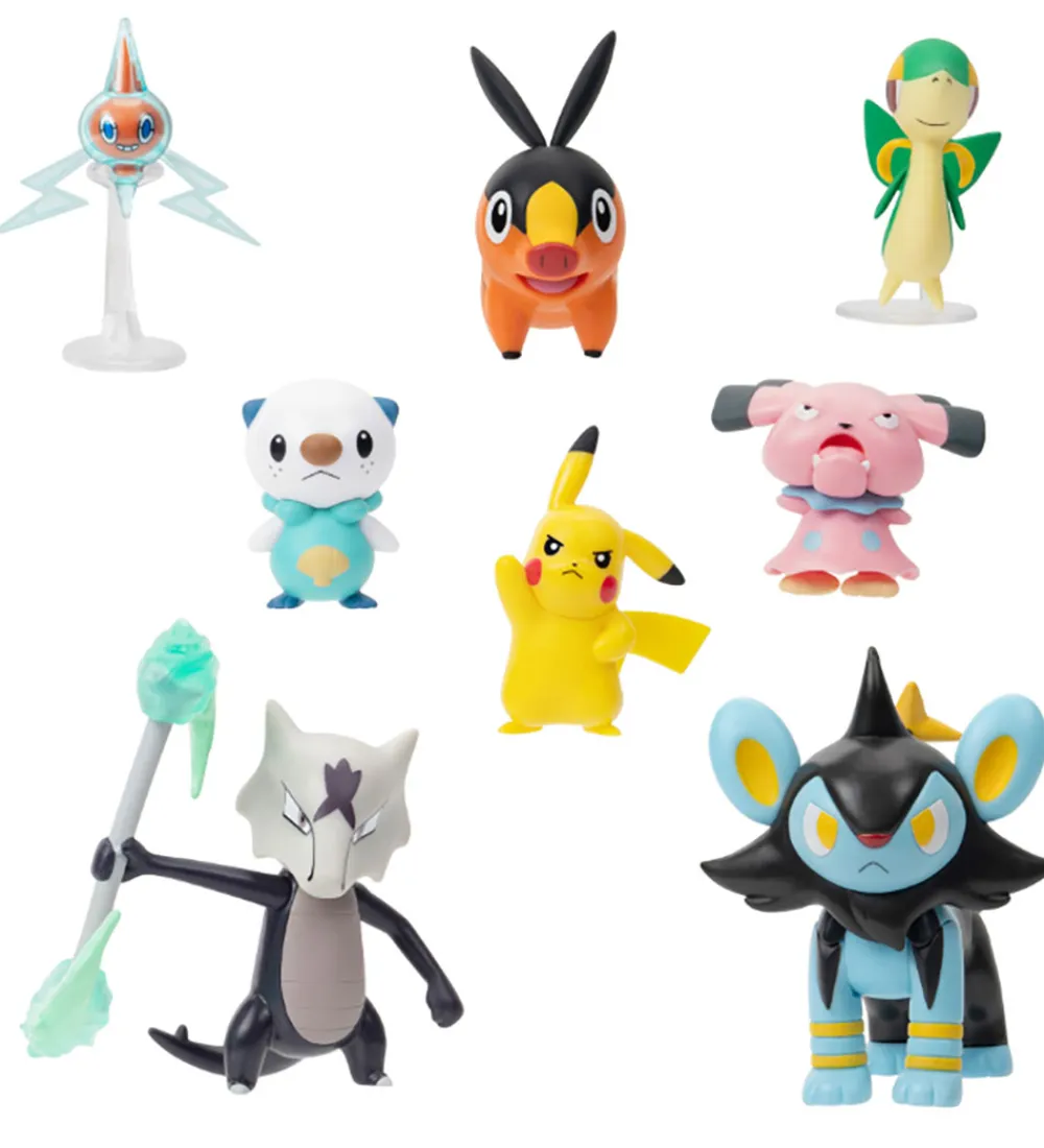 Pokémon Figurer>Figur - 8-pak - Battle Figure