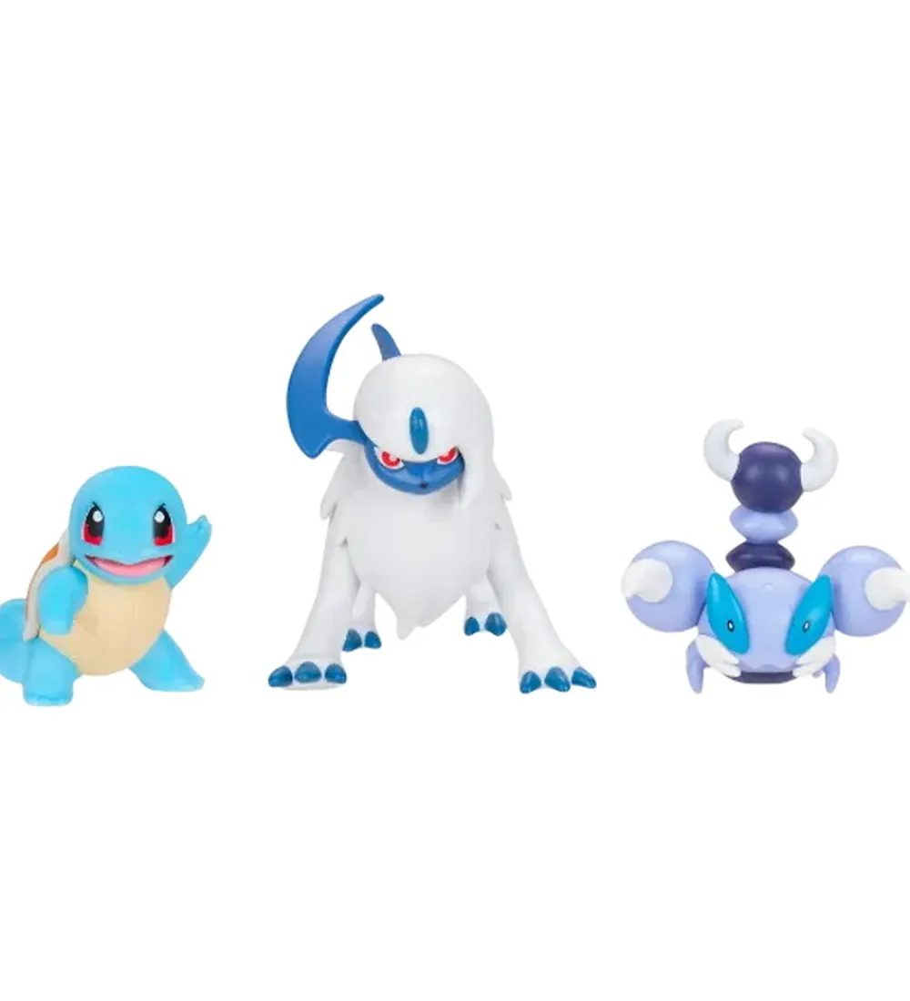 Pokémon Figurer>Figurer - Battle Figure - Squirtle/Absol/Skorupi