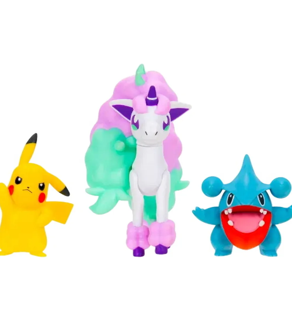 Pokémon Figurer>Figurer - Battle Figure - Pikachu/Gible/Ponyta