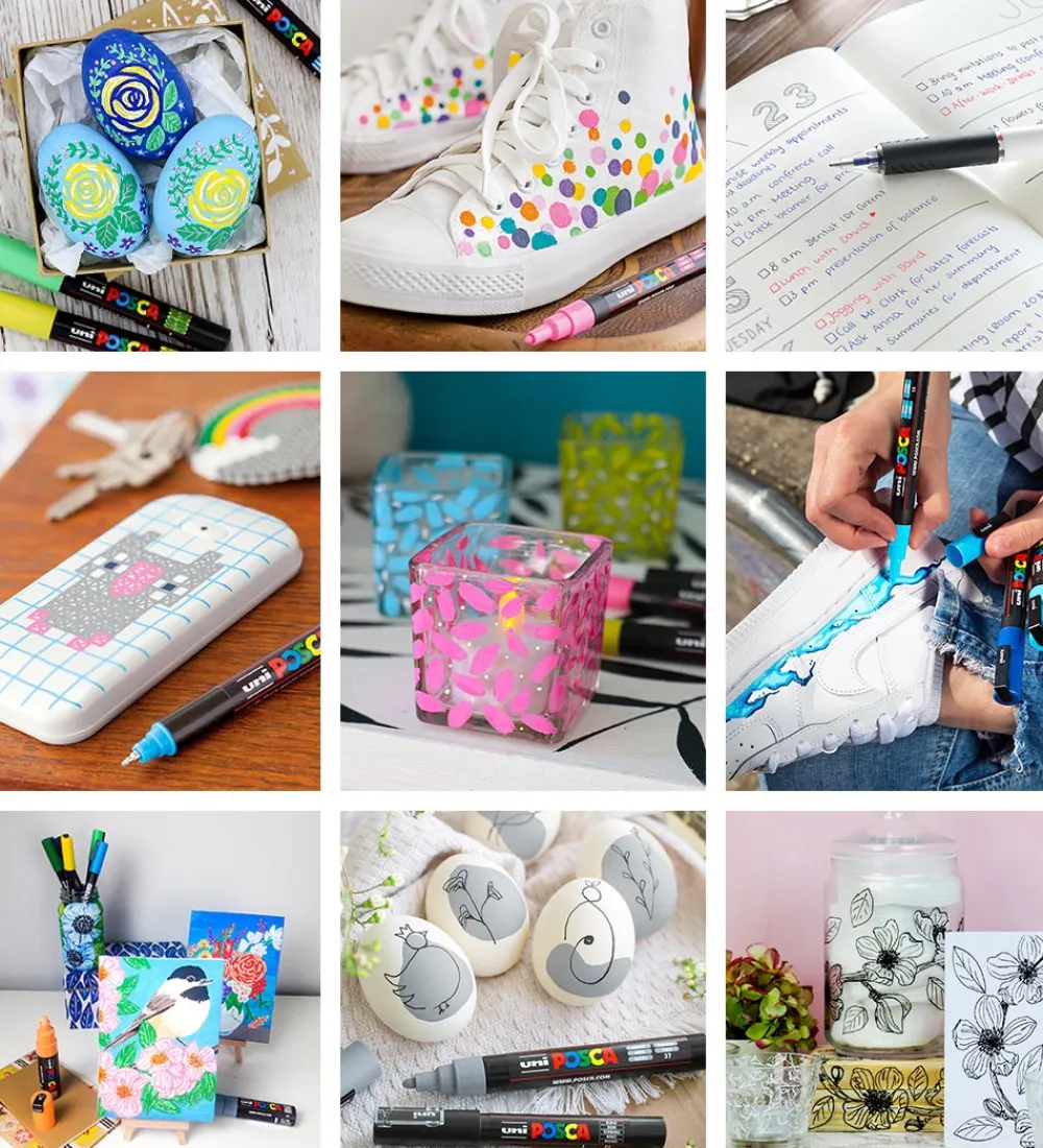 Posca Tuscher Og Farver|Kreativ Leg>Tuscher - PC5BR - 16 stk. - Multifarvet