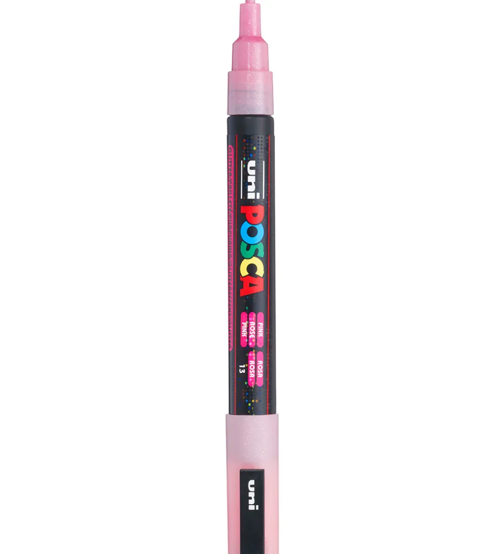 Posca Tuscher Og Farver|Kreativ Leg>Tuscher - PC-3M - 8 stk. - Multifarvet m. Glimmer