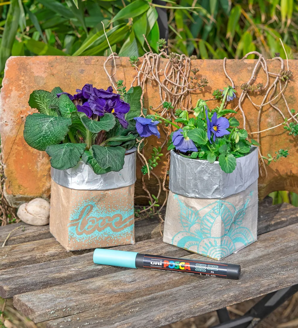 Posca Tuscher Og Farver|Kreativ Leg>Tuscher - PC-5M - 4 stk. - Afdæmpede farver