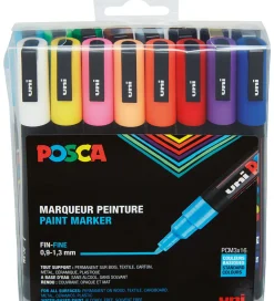 Posca Tuscher Og Farver|Kreativ Leg>Tuscher - PC-3M - 16 stk. - Multifarvet