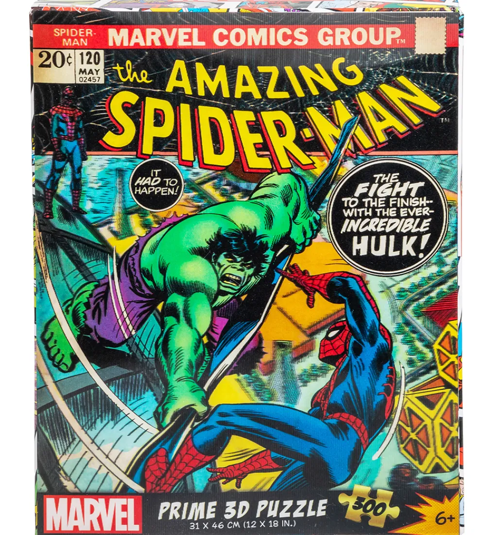 Prime 3D Puzzle Puslespil>Puslespil - 3D - 300 Brikker - Spiderman Comic