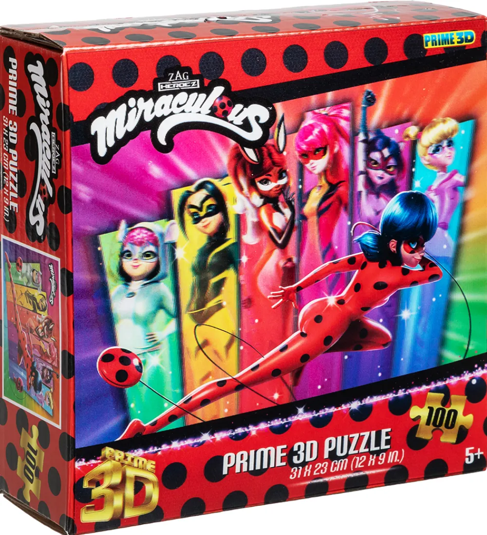 Prime 3D Puzzle Puslespil>Puslespil - 3D - 100 Brikker - Miraculous