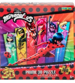 Prime 3D Puzzle Puslespil>Puslespil - 3D - 100 Brikker - Miraculous