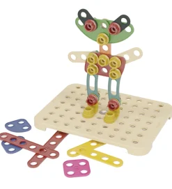 Quercetti Byg Og Klodser|Kreasæt>Byggesæt - PlayBio Tecno Jumbo - 45 dele - 86165