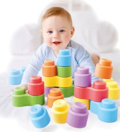 Quercetti Konstruktionslegetøj|Byg Og Klodser>Klodser - 32 stk - Momy Soft - 04143