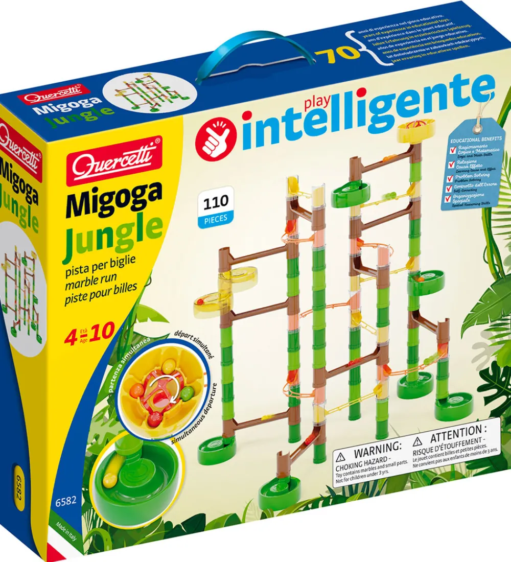 Quercetti Kuglebaner>Kuglebane - Migoga Jungle Marble Run - 108 Dele - 6582