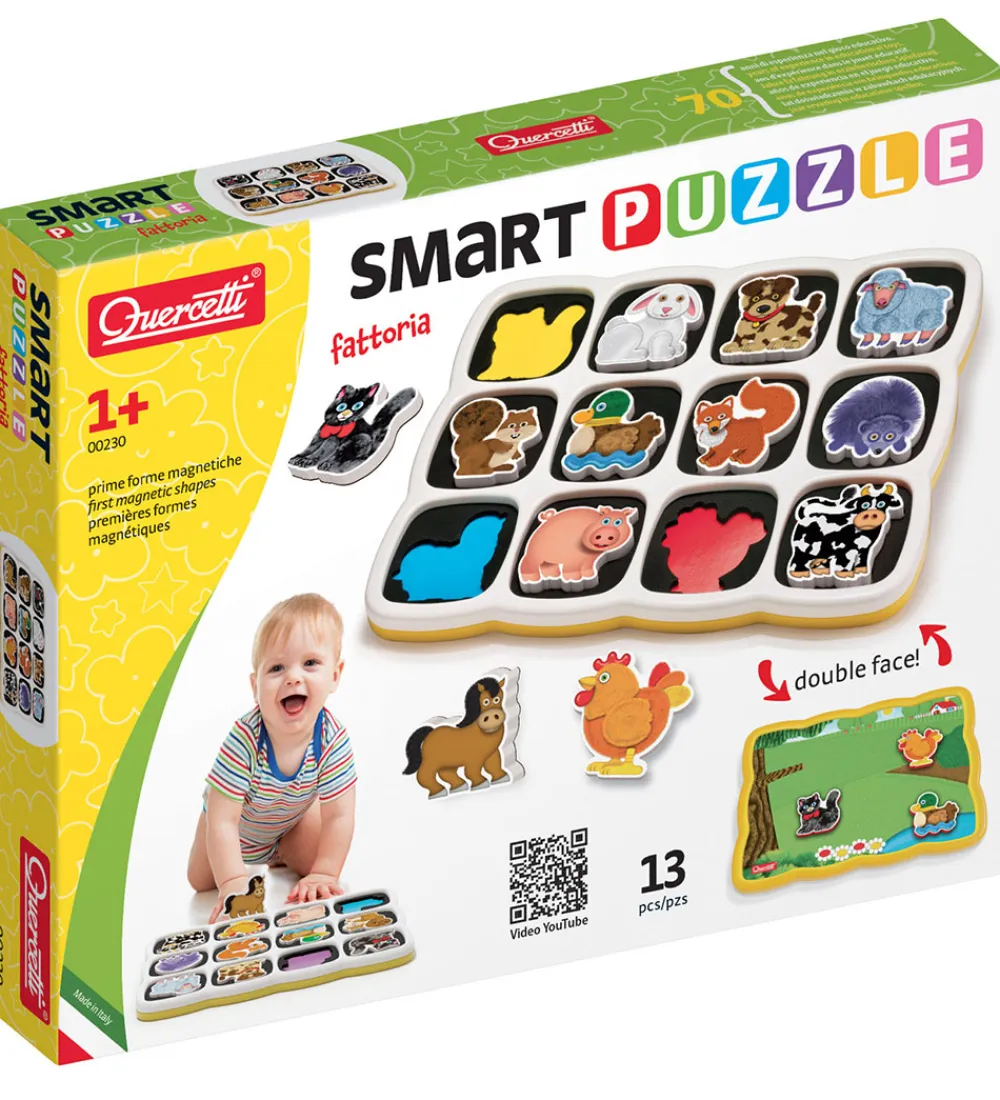 Quercetti Puslespil>Magnetisk Puslespil - 13 Dele - 0230