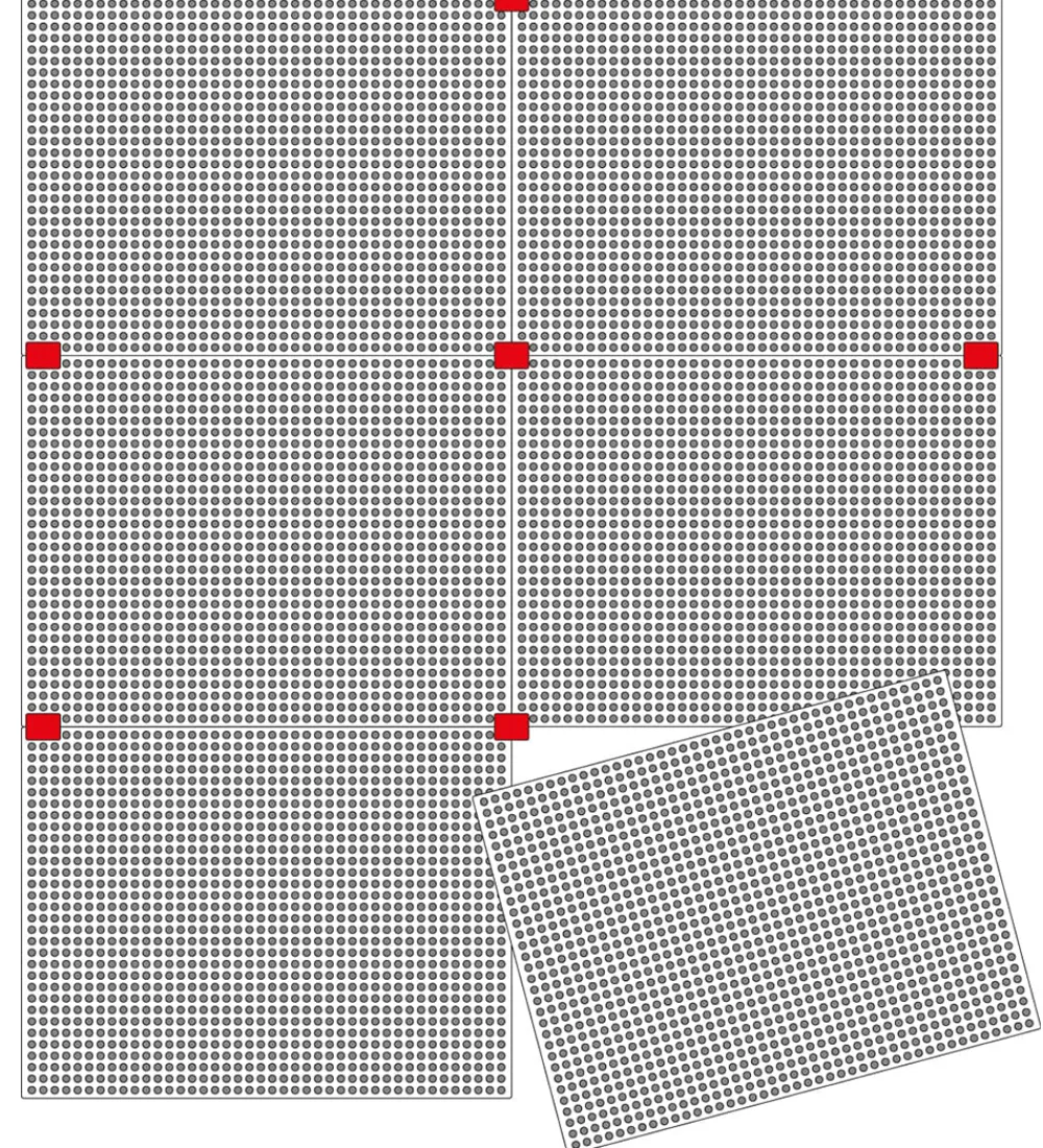 Quercetti Kreasæt>Plader Til Stiftmosaik - 10 stk m. Forbindelsesstykker