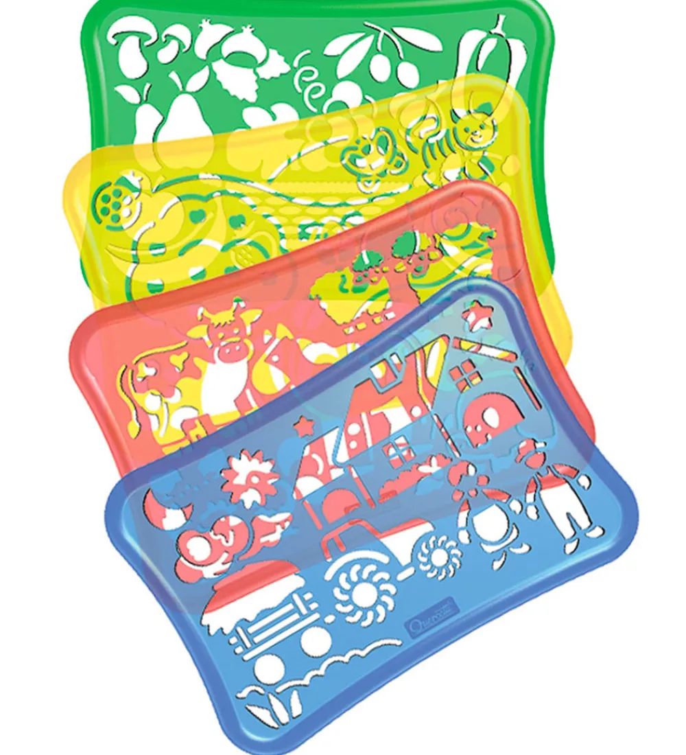 Quercetti Kreasæt>Skabelon-sæt - Bondegård - 19 Dele - 02645