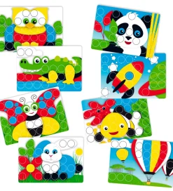 Quercetti Kreasæt>Stiftmosaik - Fantacolor Junior - 49 Dele - 4206