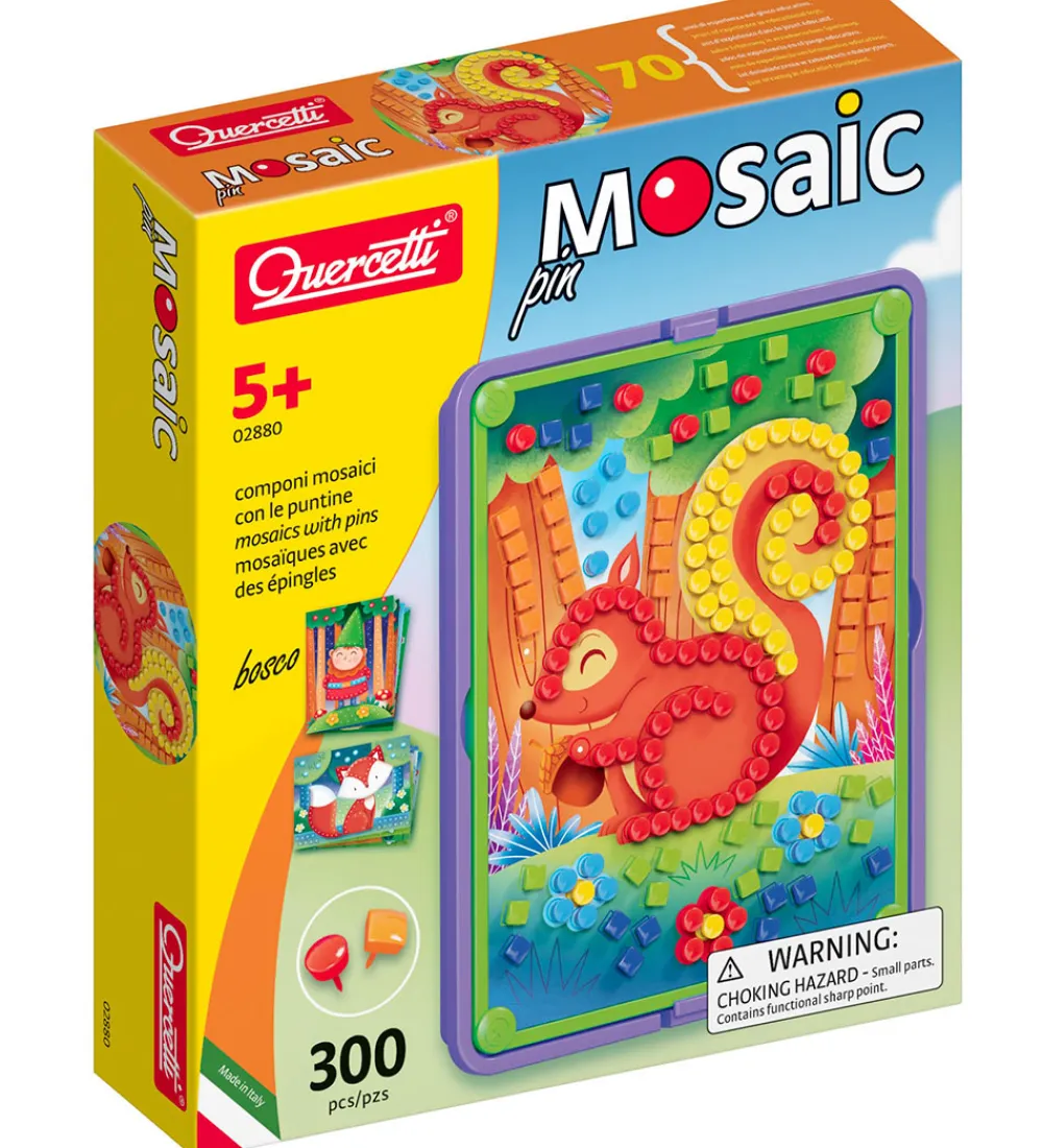 Quercetti Kreasæt>Stiftmosaik - Pin - Skov - 300 Dele - 02880