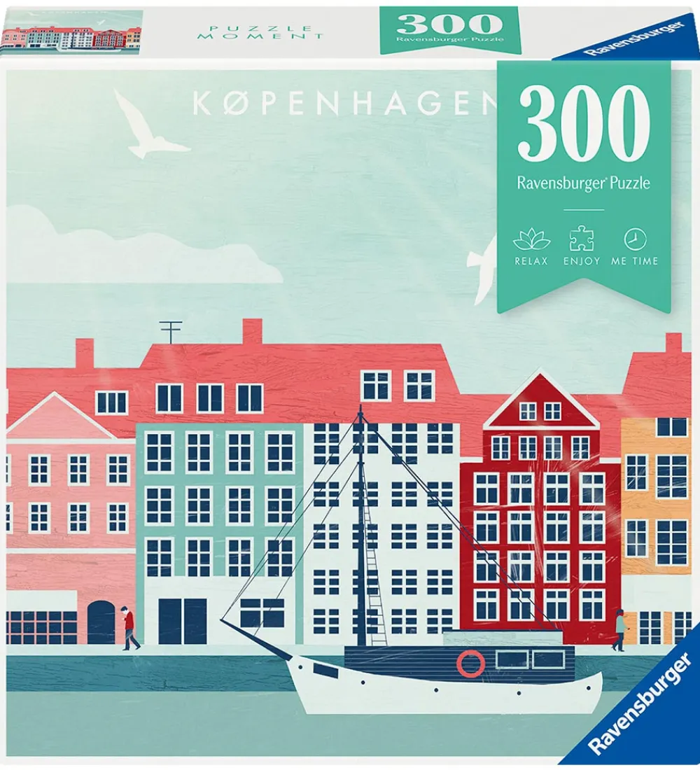 Ravensburger Puslespil>Puslespil - 300 Brikker - København By