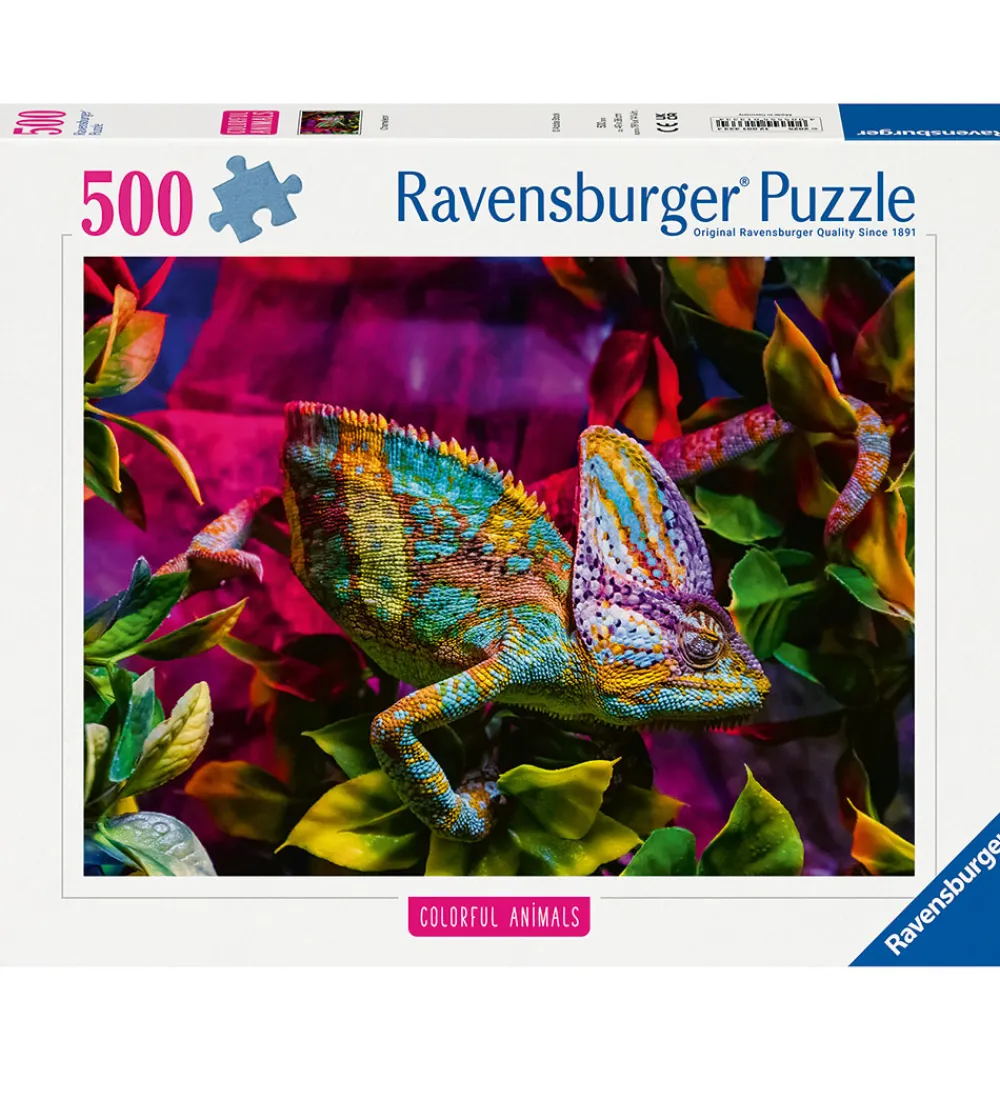 Ravensburger Puslespil>Puslespil - 500 Brikker - Chameleon