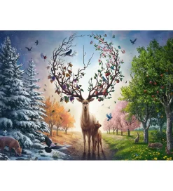 Ravensburger Puslespil>Puslespil - 1000 Brikker - Magical Deer