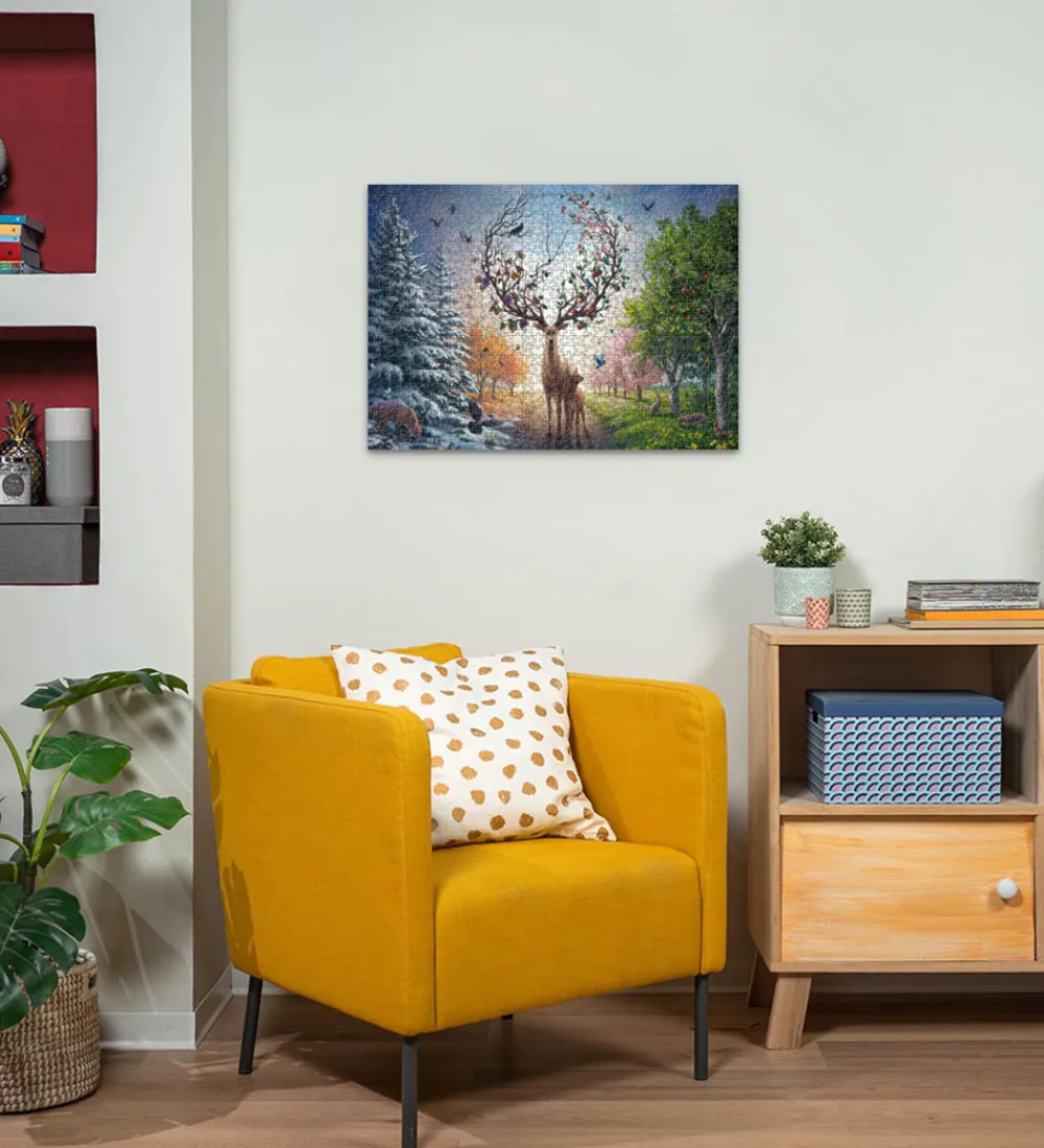 Ravensburger Puslespil>Puslespil - 1000 Brikker - Magical Deer