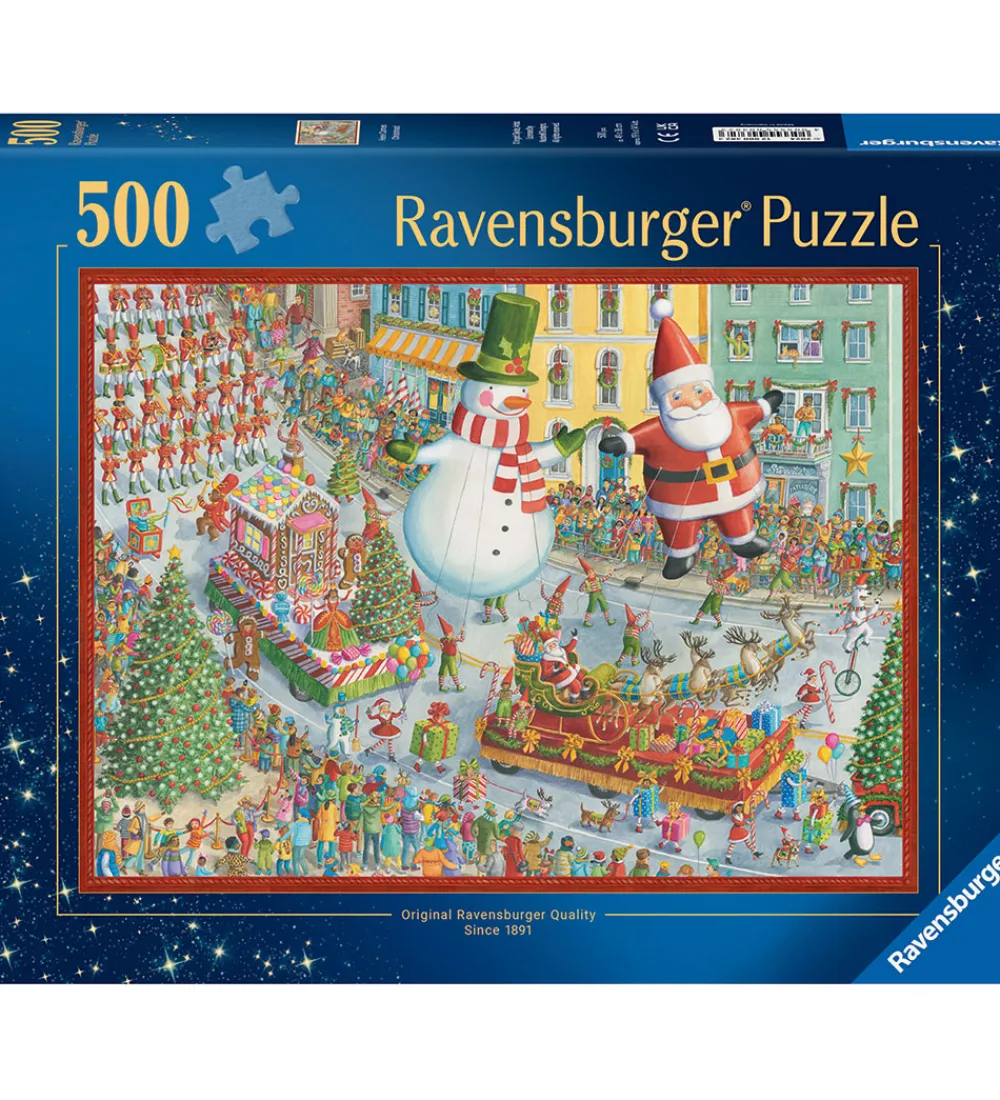 Ravensburger Puslespil>Puslespil - 500 Brikker - Here Comes Christmas