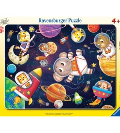 Ravensburger Puslespil>Puslespil - 40 Brikker - Animal Astronauts